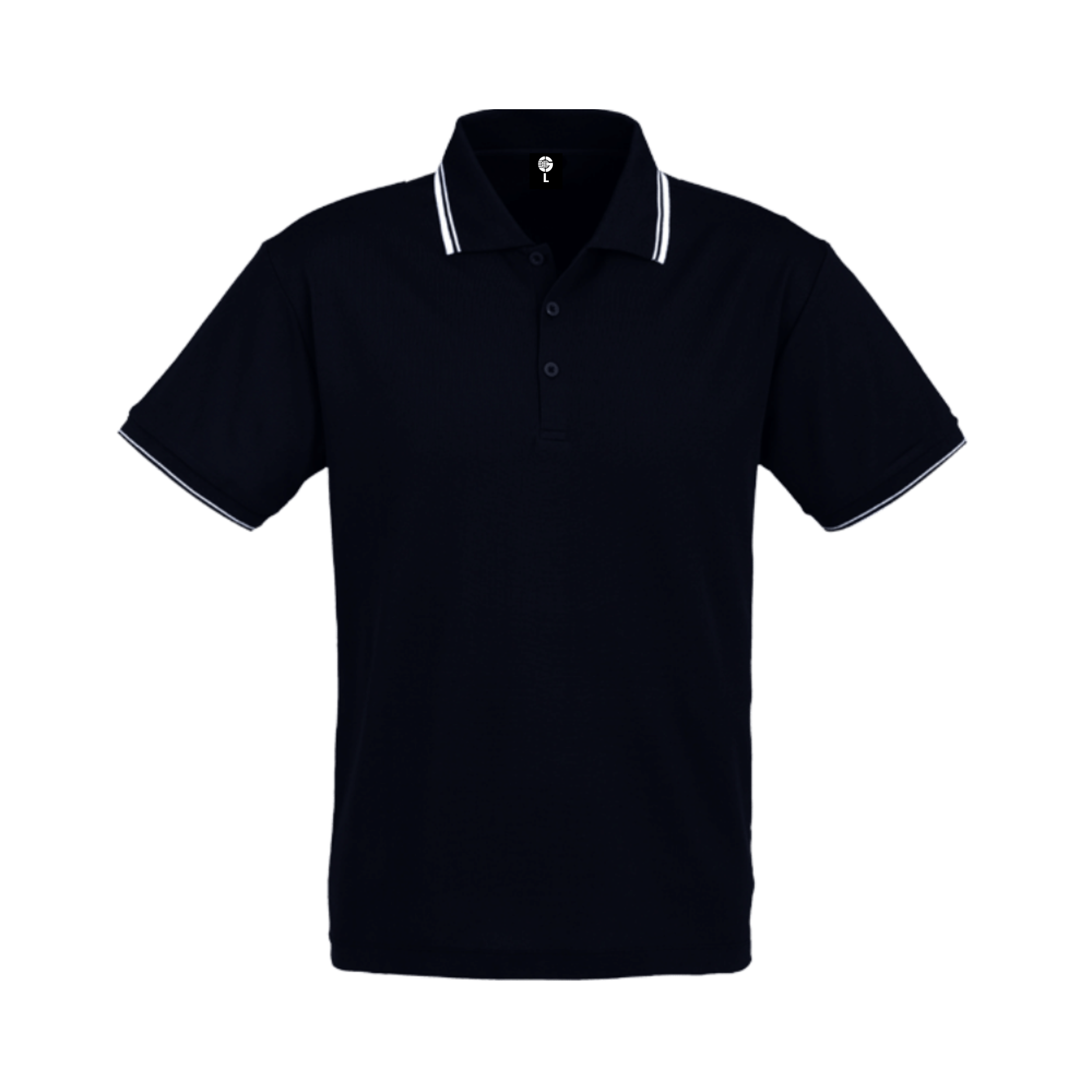 Black Striped Golf Shirt